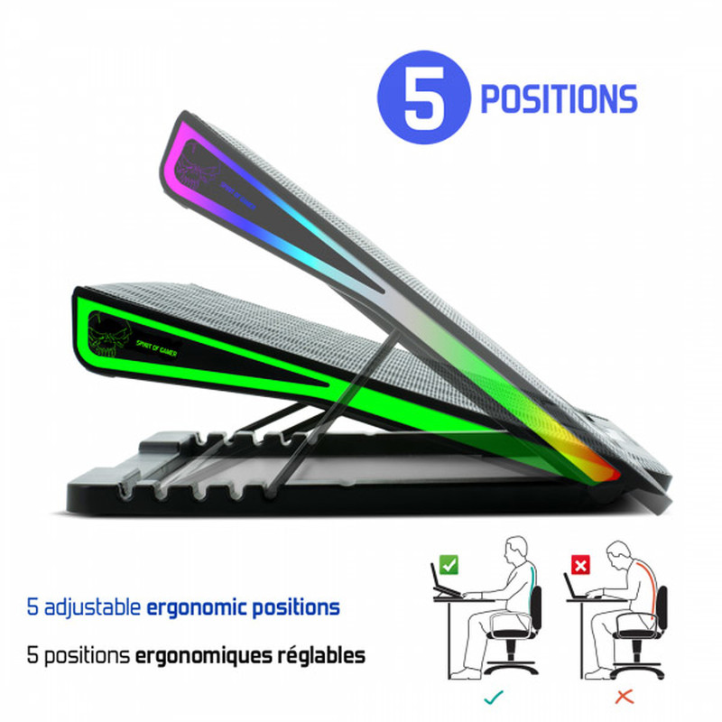 Refroidissement Spirit Of Gamer Airblade 800 RGB Gaming Laptop
