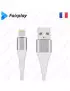 Cable USB vers Lightning 2A Fairplay ALVA 1M Blanc CAUSBFP-C02L1B - 2