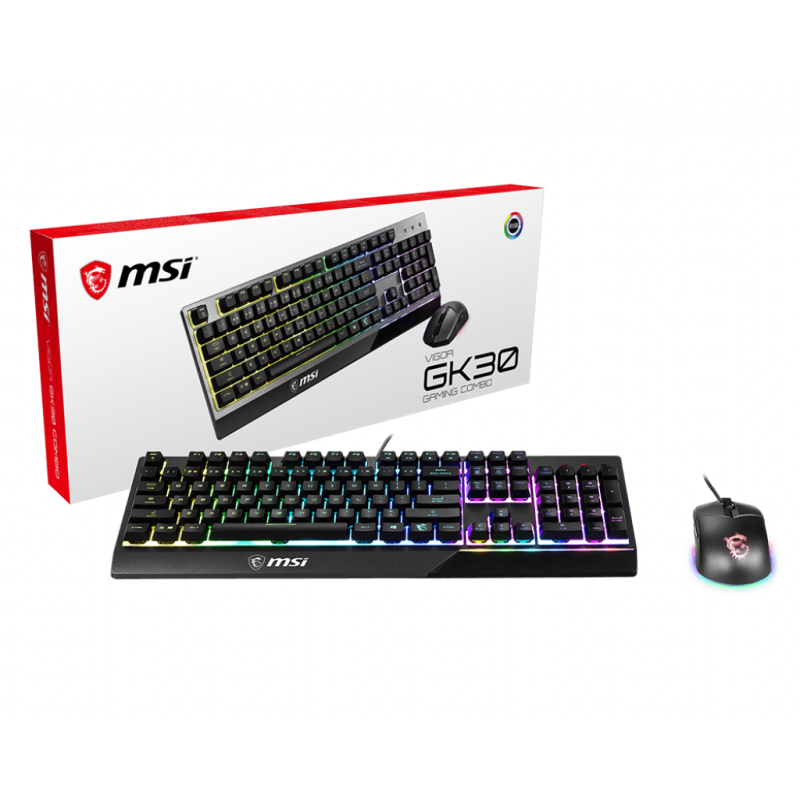 Pack Clavier Souris MSI Vigor GK30 Gaming COMBO RGB