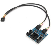 HUB USB 2.0 interne ILS 1 port USB vers 4 USB 9Pin HUB USB 2.0 interne ILS 1 port USB vers 4 USB 9Pin