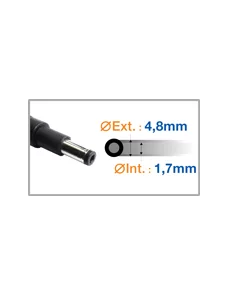 Chargeur compatible HP 19.5V 3.33A 65W 4.8/1.7mm Long Générique - 1