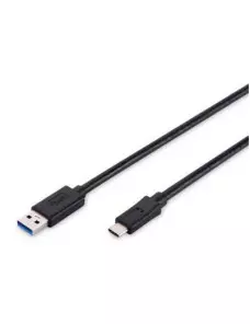 Cable USB 3.0 vers USB Type-C PD 3A Digitus Noir 1M 5Gbit/s CAUSBD-16032368731 - 1