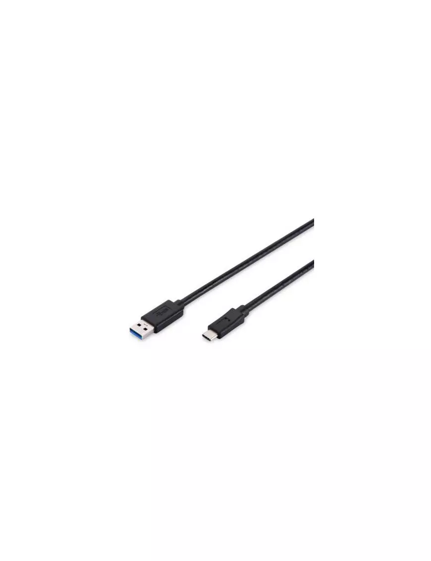 Cable USB 3.0 vers USB Type-C PD 3A Digitus Noir 1M 5Gbit/s CAUSBD-16032368731 - 1