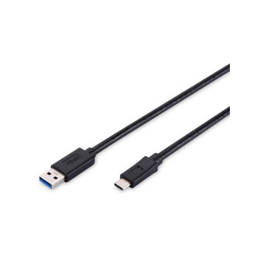 Cable USB 3.0 vers USB Type-C PD 3A Digitus Noir 1M 5Gbit/s CAUSBD-16032368731 - 1