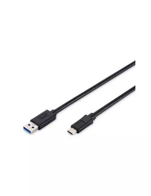 Cable USB 3.0 vers USB Type-C PD 3A Digitus Noir 1M 5Gbit/s CAUSBD-16032368731 - 1