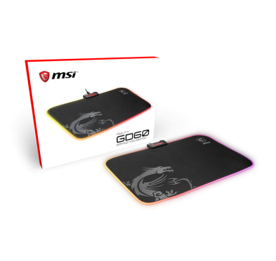 Tapis MSI Agility GD60 Gaming RGB 386x276x4mm TAMSGD60AGILITY - 1