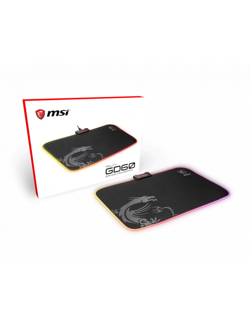 Tapis MSI Agility GD60 Gaming RGB 386x276x4mm