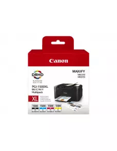 Cartouche Canon PGI-1500XL Multipack Noir Cyan Magenta Yellow CARTPGI1500XL-MULT - 1