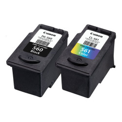 Pack Cartouche Canon PG-560 Noir + CL-561 Couleurs 180 pages CARTPG560+CL561 - 2