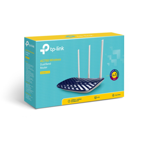 Routeur TP-Link Archer C20 AC750 Wifi N750 Dual-Band 4 Ports 10/100 ROTPARCHER_C20 - 1 Routeur TP-Link Archer C20 AC750 Wifi N750 Dual-Band 4 Ports 10/100 ROTPARCHER_C20 - 1