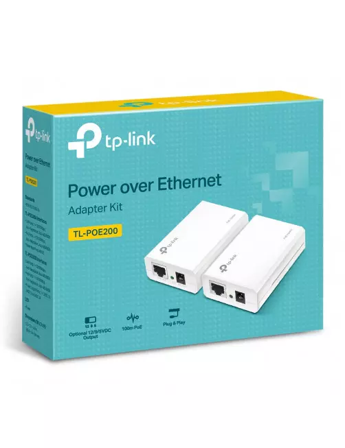 Kit PoE TP-Link TL-POE200 Injecteur + Splitter PoE POE_TL-POE200 - 3 Kit PoE TP-Link TL-POE200 Injecteur + Splitter PoE POE_TL-POE200 - 3