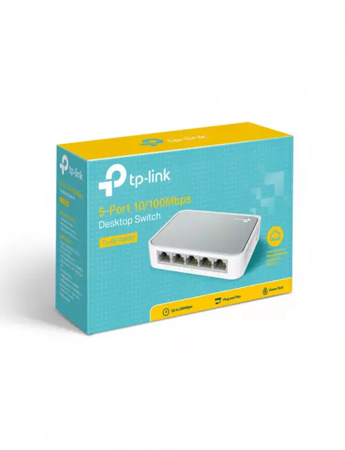 Switch RJ45 TP-Link TL-SF1005D 10/100 Mbps 5 Ports SW_TL-SF1005D - 3 Switch RJ45 TP-Link TL-SF1005D 10/100 Mbps 5 Ports SW_TL-SF1005D - 3