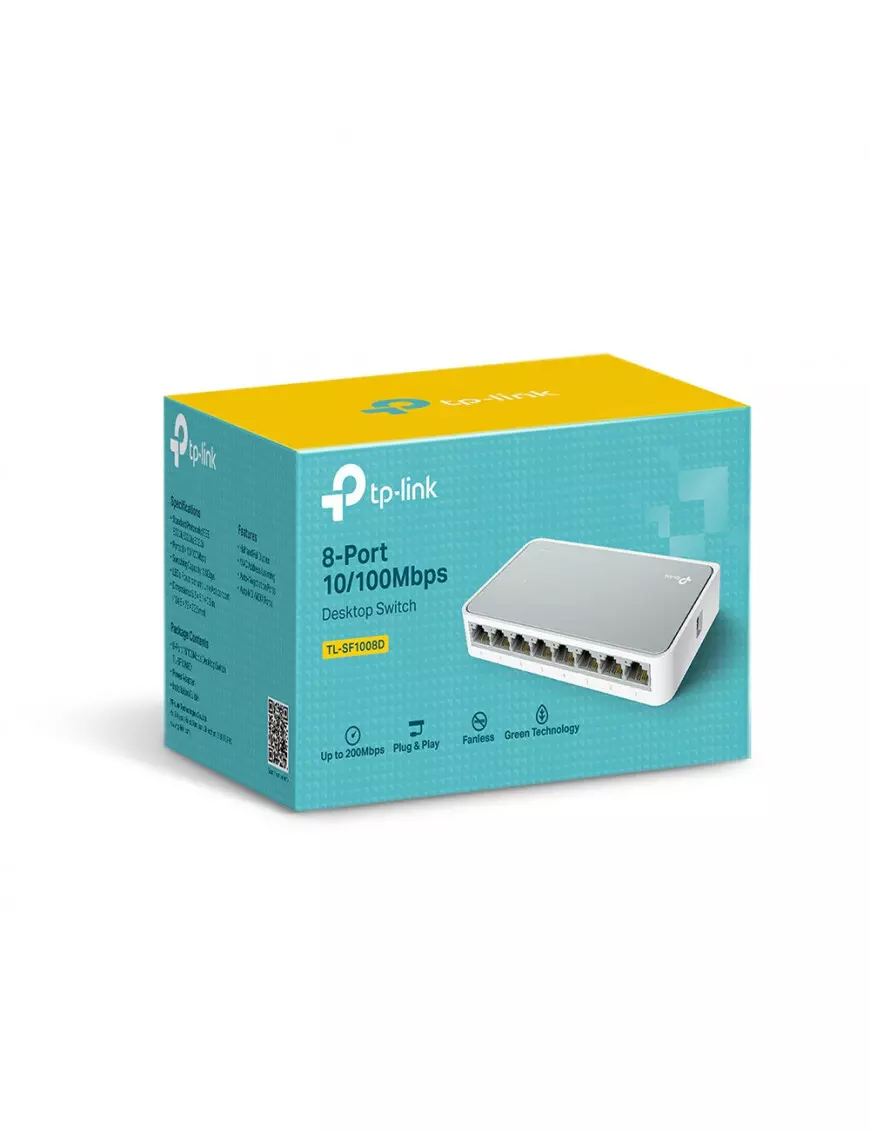 Switch RJ45 TP-Link TL-SF1008D 10/100 Mbps 8 Ports SW_TL-SF1008D - 2