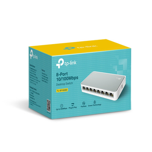 Switch RJ45 TP-Link TL-SF1008D 10/100 Mbps 8 Ports SW_TL-SF1008D - 2 Switch RJ45 TP-Link TL-SF1008D 10/100 Mbps 8 Ports SW_TL-SF1008D - 2