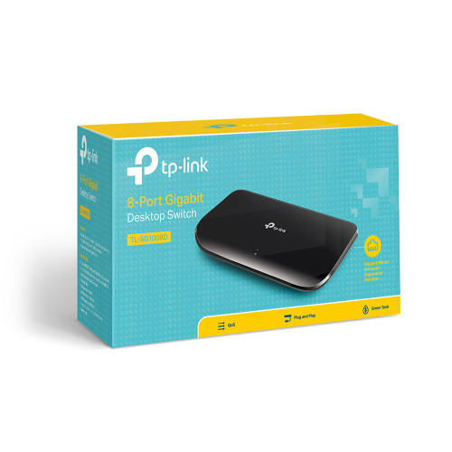 Switch RJ45 TP-Link TL-SG1008D 10/100/1000 Mbps 8 Ports SW_TL-SG1008D - 3 Switch RJ45 TP-Link TL-SG1008D 10/100/1000 Mbps 8 Ports SW_TL-SG1008D - 3