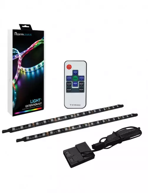 Kit Led Strip Lights RebornLeague 2 Bandes LED RGB avec Télécommande LEDRL-KITRL2LEDT - 2 Kit Led Strip Lights RebornLeague 2 Bandes LED RGB avec Télécommande LEDRL-KITRL2LEDT - 2