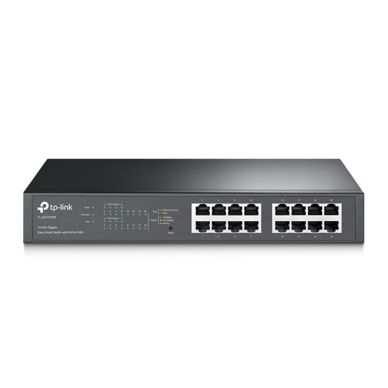 Switch RJ45 TP-Link TL-SG1016PE 10/100/1000 Mbps 16 Ports 8x PoE+