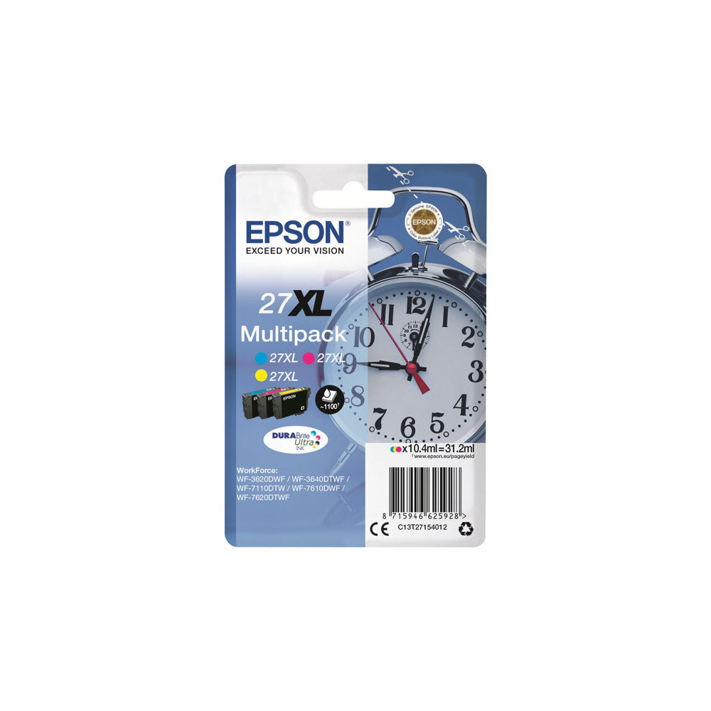 Cartouche Epson 27XL Multipack 3 Couleurs