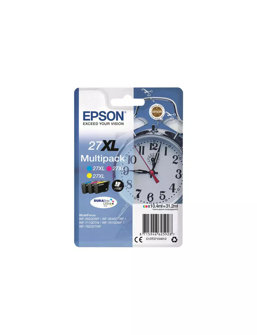 Cartouche Epson 27XL Multipack 3 Couleurs CARTEPT27XL2715 - 1