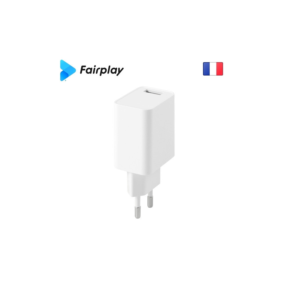 Alimentation Secteur 220V vers USB 5V 2.4A 12W Fairplay