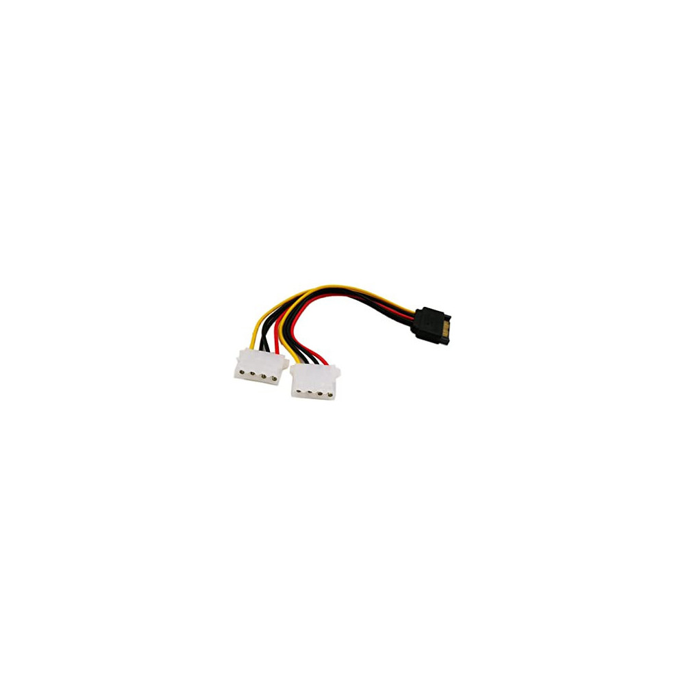 Adaptateur Alimentation SATA Femelle vers 2 x MOLEX Male Adaptateur Alimentation SATA Femelle vers 2 x MOLEX Male