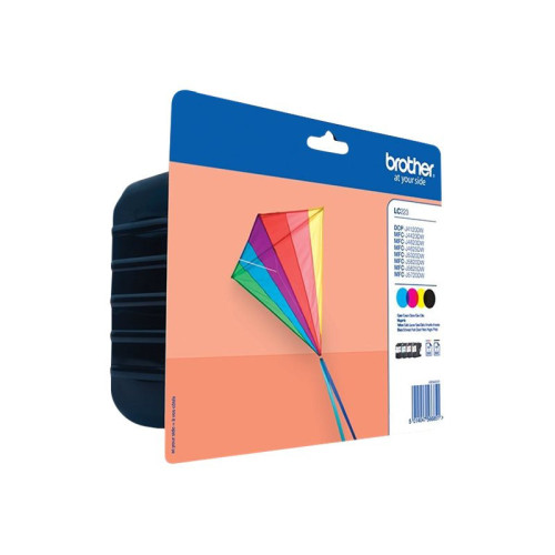 Pack Cartouche Brother LC223VALBP 1 x Noir 3 x Couleurs 550 pages CARTBRLC223VALBP - 1 Pack Cartouche Brother LC223VALBP 1 x Noir 3 x Couleurs 550 pages CARTBRLC223VALBP - 1