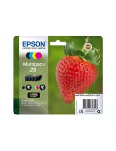 Cartouche Epson 29 Noir + 3 Couleurs XP-235/332/335/432/435 CARTEPT29MULTI - 1