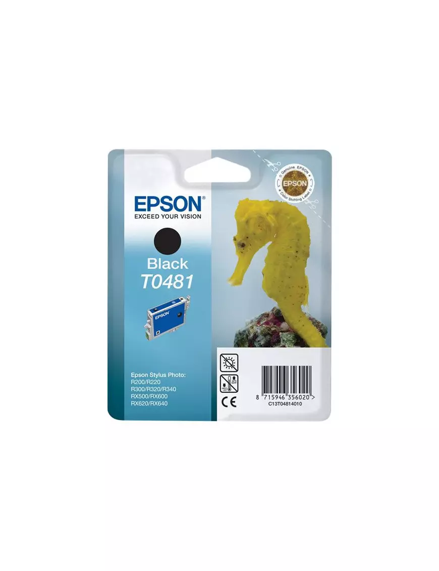 Cartouche Epson T0481 Noir 13ml 630pages CARTEPT0481NOIR - 1