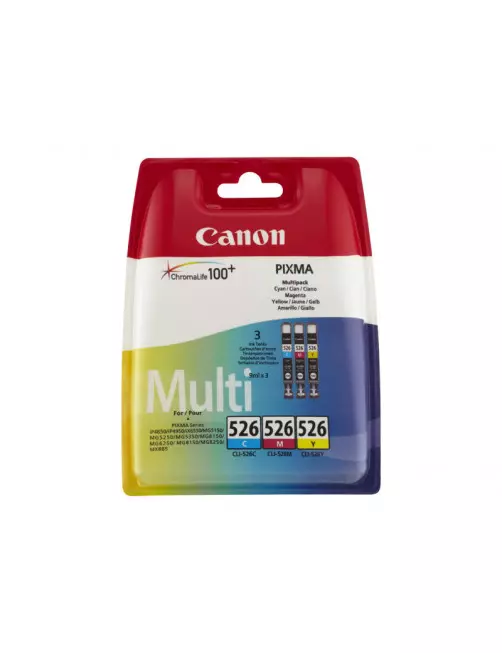 Cartouche Canon CLI-526 Pack 3 Couleurs CARTCLI526CMY - 1