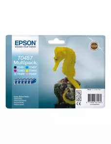 Cartouche Epson T0487 Multipack 1 x Noir et 5 Couleurs CARTEPT0487 - 1