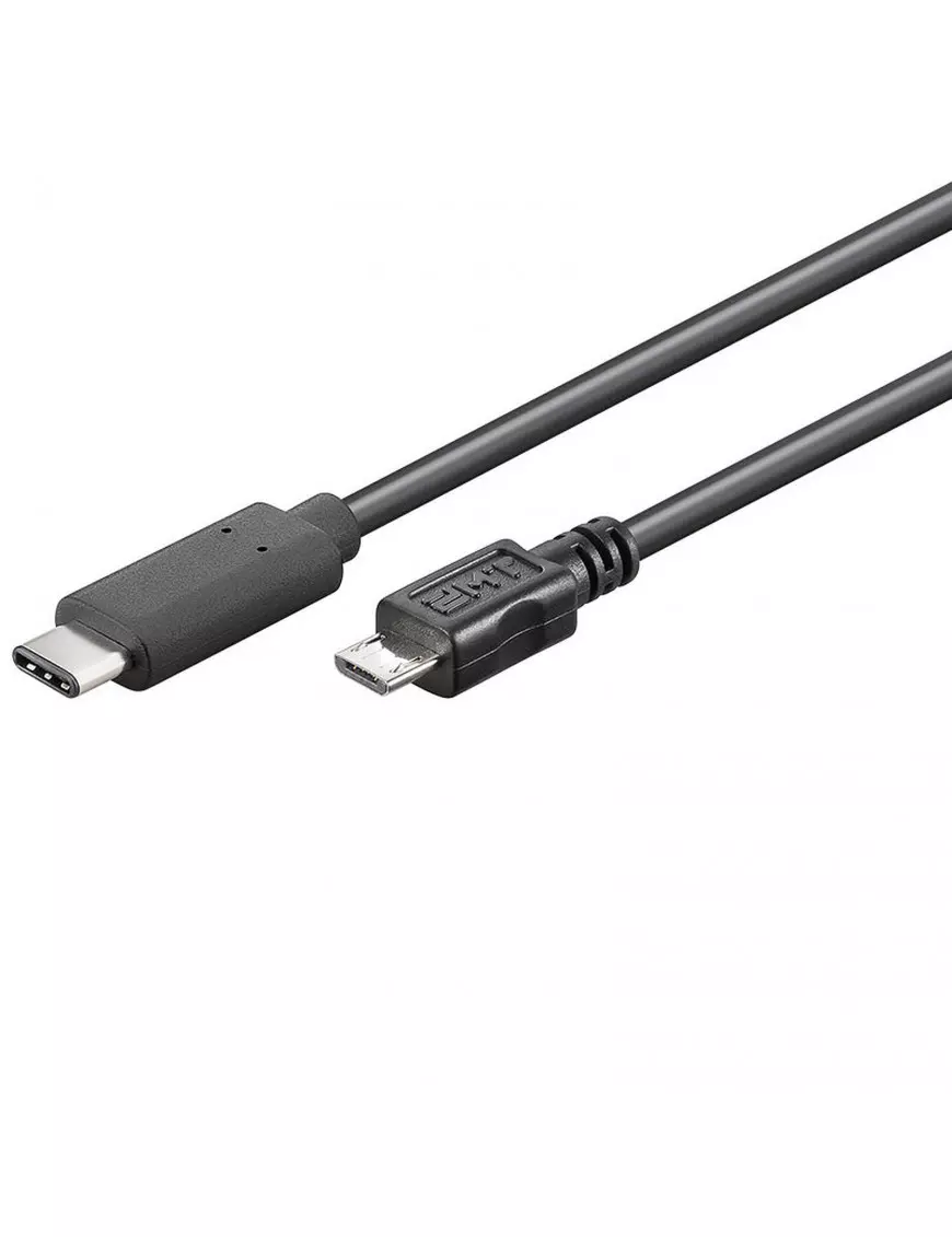 Cable USB 3.1 type C vers B micro 2.0 1m