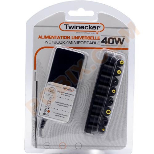 Chargeur Twinecker PC Portable 9.5-20V 40Watts NetBook Twinecker - 1