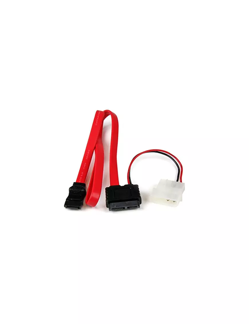 Adaptateur SATA avec Alim Vers Nappe SATA + Alim Molex 0.5m