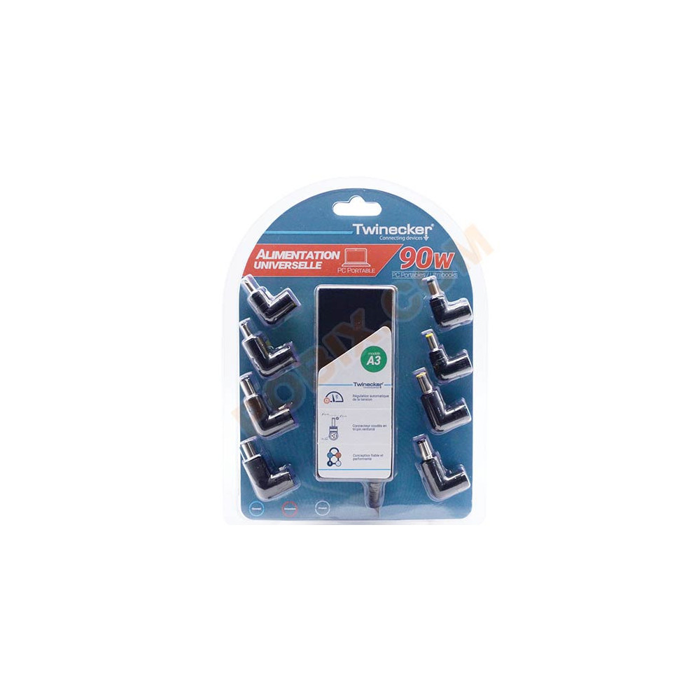 Chargeur Twinecker A3 PC Portable 18.5-20V 90Watts Chargeur Twinecker A3 PC Portable 18.5-20V 90Watts