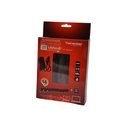 Chargeur Twinecker Voiture 12V 139901 PC Portable 18.5-20V 100Watts Twinecker - 1