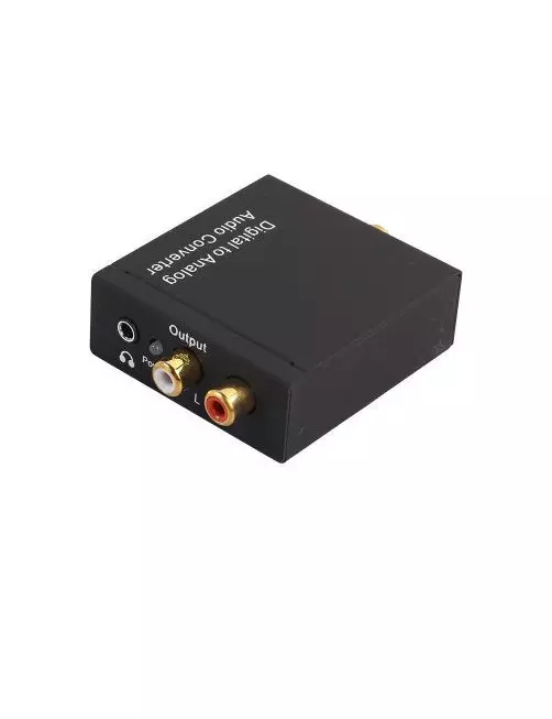 Adaptateur de convertisseur audio optique optique numérique Toslink vers  analogique rca