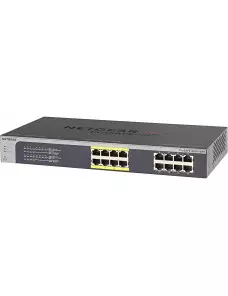 Switch RJ45 Netgear JGS516PE-100EUS 10/100/1000 Mbps 16 Ports/8 POE SW_NE-JGS516PE-100 - 1