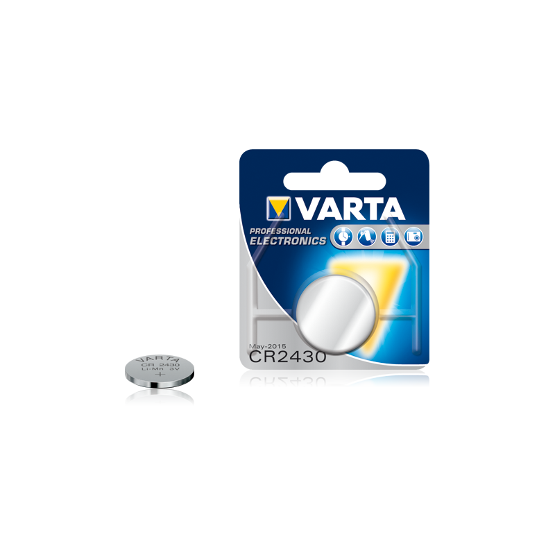 Pile Bouton CR2430 3,0 Volt VARTA PRO Lithium 280 mAh