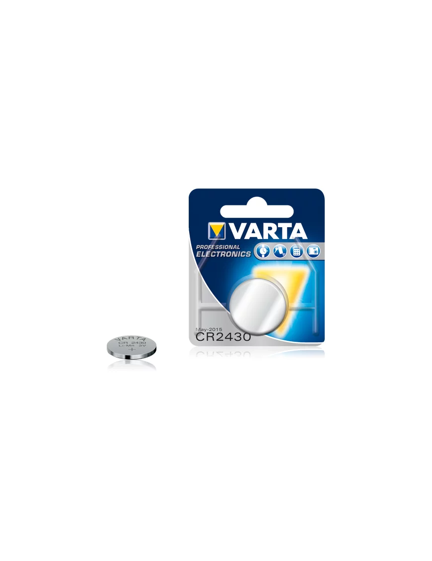 Pile Bouton CR2430 3,0 Volt VARTA PRO Lithium 280 mAh PILECR2430VARTA - 1