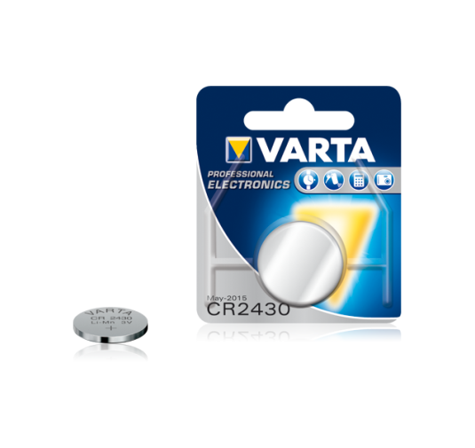 Pile Bouton CR2430 3,0 Volt VARTA PRO Lithium 280 mAh PILECR2430VARTA - 1