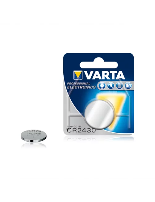 Pile Bouton CR2430 3,0 Volt VARTA PRO Lithium 280 mAh PILECR2430VARTA - 1