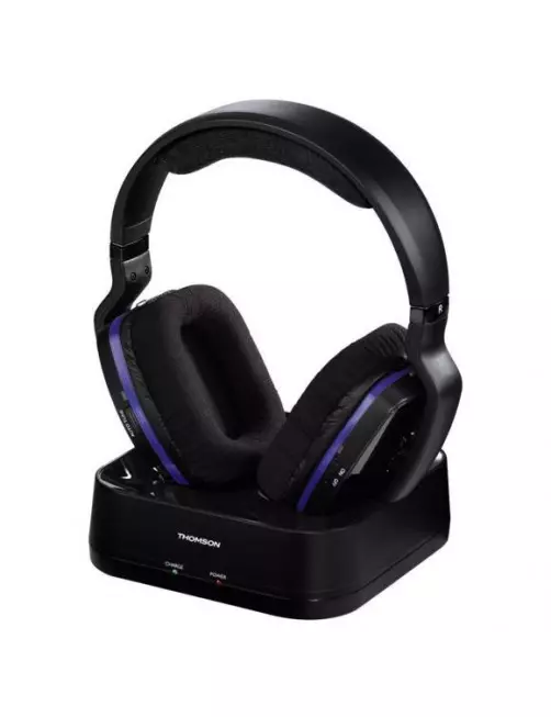 Casque Stéréo Thomson WHP3311BK Wireless Noir Batterie 8H MICTHWHP3311 - 1