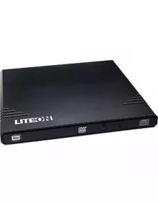 Graveur Externe Lite-On Slim CD/DVD 24x/8x EBAU108 Noir GREX-LO-EBAU108-01 - 1