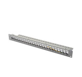 Panneau de Brassage Digitus 1U 19" 24 ports Keystone RJ45 C6 DN-91410 Panneau de Brassage Digitus 1U 19" 24 ports Keystone RJ45 C6 DN-91410