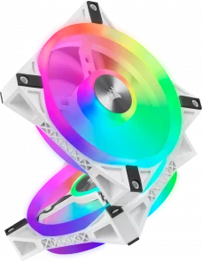 Ventilateur Corsair iCUE QL120 RGB Triple Pack Blanc 12cm VENCOQL120RGB-W-X3 - 1