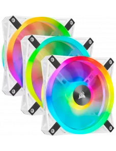 Ventilateur Corsair iCUE QL120 RGB Triple Pack Blanc 12cm VENCOQL120RGB-W-X3 - 2