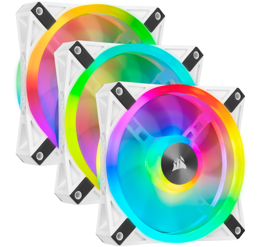 Ventilateur Corsair iCUE QL120 RGB Triple Pack Blanc 12cm VENCOQL120RGB-W-X3 - 2 Ventilateur Corsair iCUE QL120 RGB Triple Pack Blanc 12cm VENCOQL120RGB-W-X3 - 2