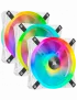 Ventilateur Corsair iCUE QL120 RGB Triple Pack Blanc 12cm VENCOQL120RGB-W-X3 - 2