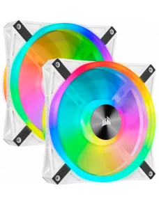 Ventilateur Corsair iCUE QL140 RGB Dual Pack Blanc 14cm  VENCOQL140RGB-W-X2 - 2