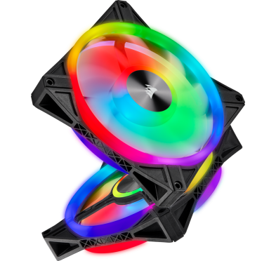 Ventilateur Corsair iCUE QL140 RGB Dual Pack 14cm  VENCOQL140RGB-X2 - 1